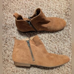 Lucky Brand Brown Suede Ankle Boots 8.5